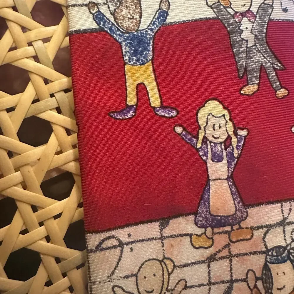 Save the Children 100% Silk, Made in USA Ties X 2. Designed by Children. READ
